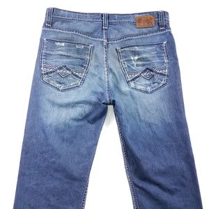 BKE Tyler Straight Leg Stain Distressed
